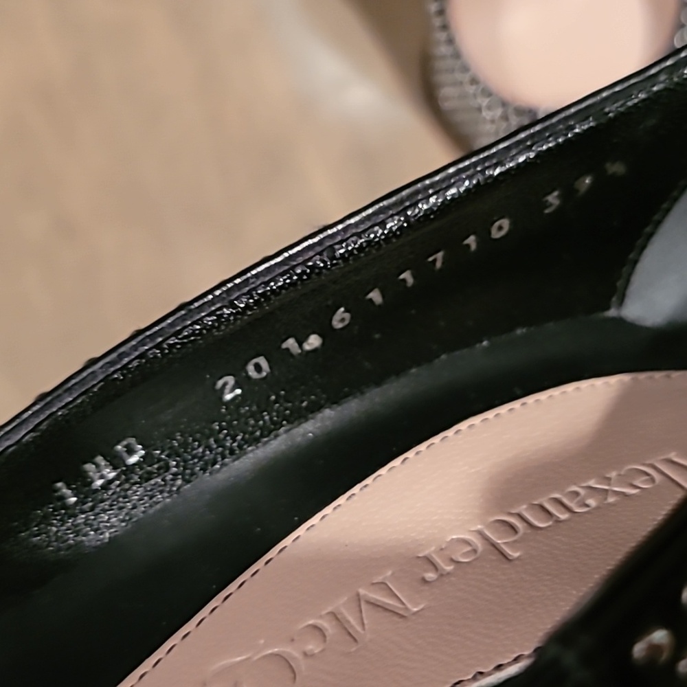 Alexander McQueen Black Heels 👠 Size 39.5 - Picture 9 of 9